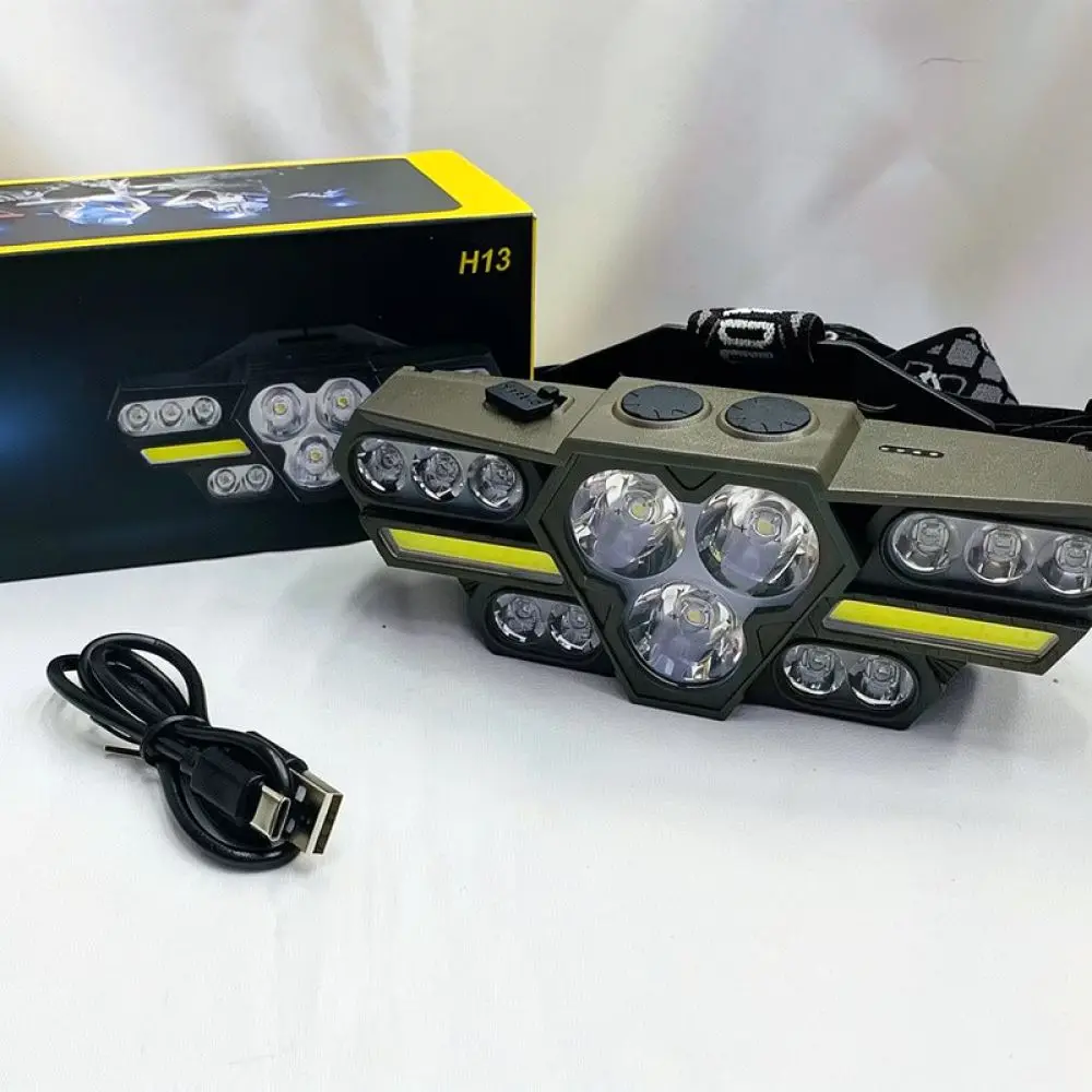 Professional LED Headlamp High Lumen Headlight Long Range Lighting For Outdoor Sports Camping Hiking Night Fishing Bike