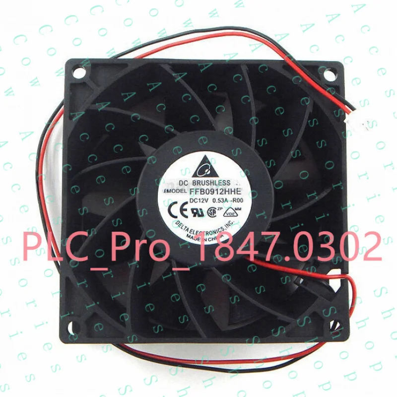 

PP+ 1PCS 2-line double ball cooling fan FFB0912HHE 12V 0.53A 9CM