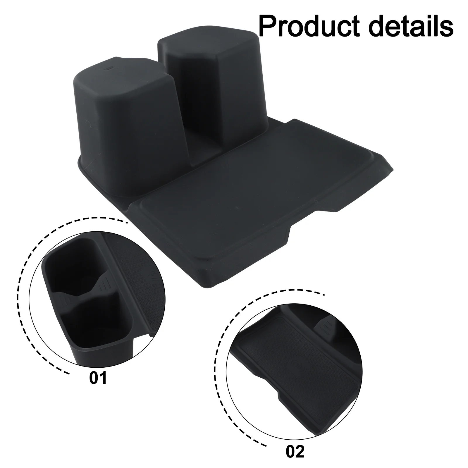 Center Console Holder 2023-2025 Storage Car Interior Storage Single Piece Vehicle Interior Easy Installation Practical Design
