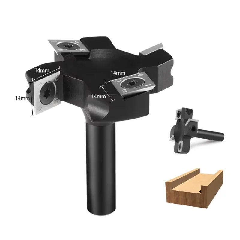

4-Slot woodworking cutter 12 12.7 mm tools numerical control router