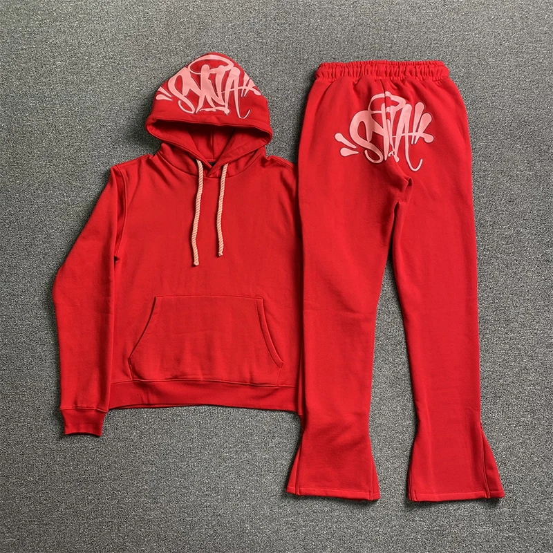 Syna World Hoodie and Sweatpants Set High Quality Y2K Harajuku Streetwear Designer Clothes Mens Synaworld Tracksuits