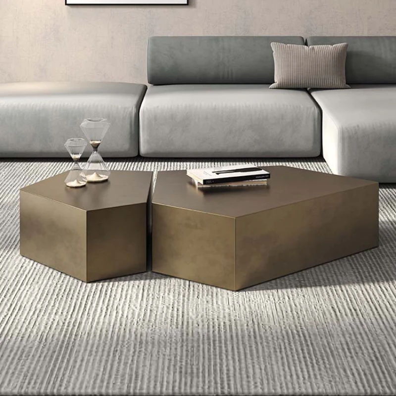 Luxury Living Room Table Small Modern Side Elegant Center Tables Rooms Dining Hall Coffee Sofa Home Furniture Stainless Bedside