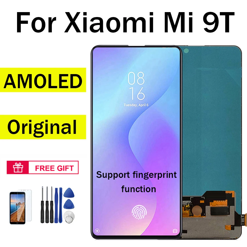 

Top AUMOOK AMOLED LCD for Xiaomi Mi 9T Pro LCD for Redmi K20 Display for Xiaomi 9T MI9T Pro Redmi K20 Touch Screen Digitizer