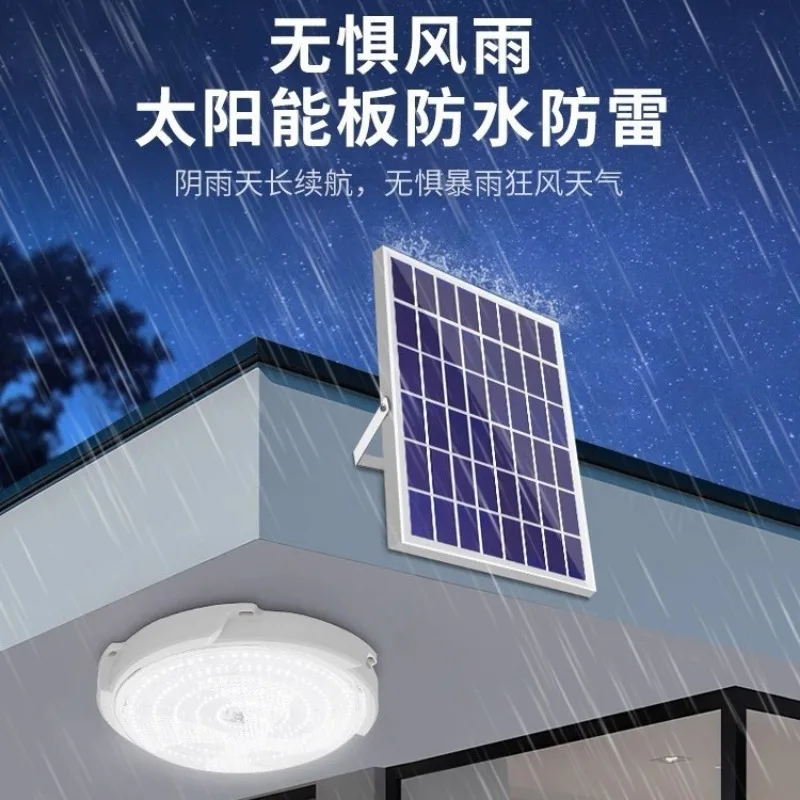 Solar Lights Indoor Home Top Ceiling House Outdoor Garden Pendant Light Panel Lamp Fixture For Corridor Garden Living Room view 3