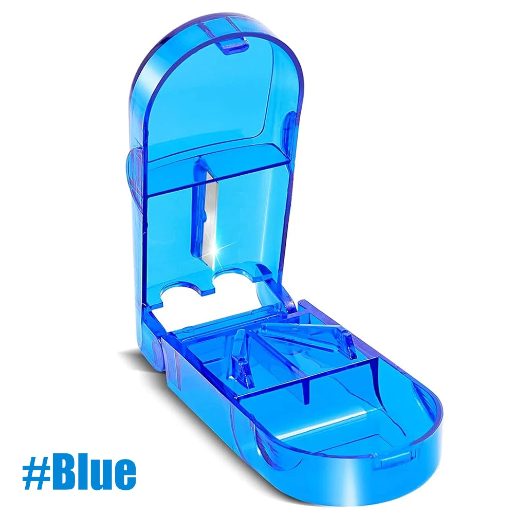 1Pcs Pill Cutter for Small Pills - Pill Splitter for Large Pills Adjustable - Cut Tablet in 1/2,with a Mini Pill Organizer