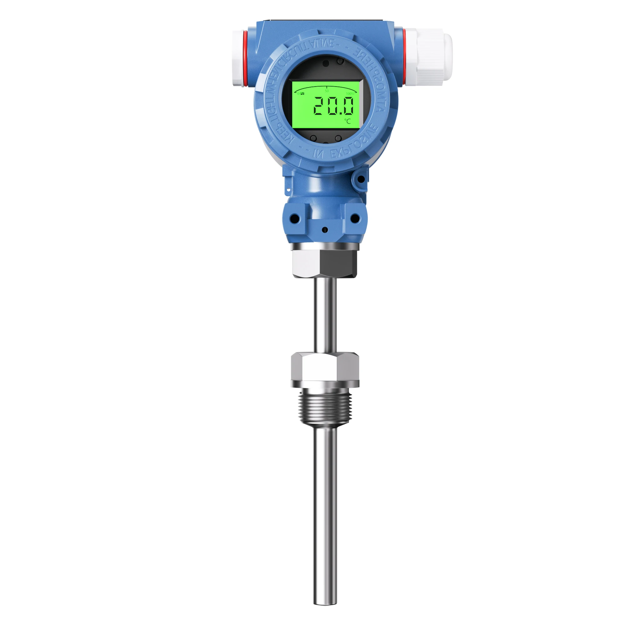 4-20mA RS485 Output PT100 Temperature Signal Sensor Converter -50-100C 0-150C 0-200C 0-250C LCD Display Temeprature Transmitter