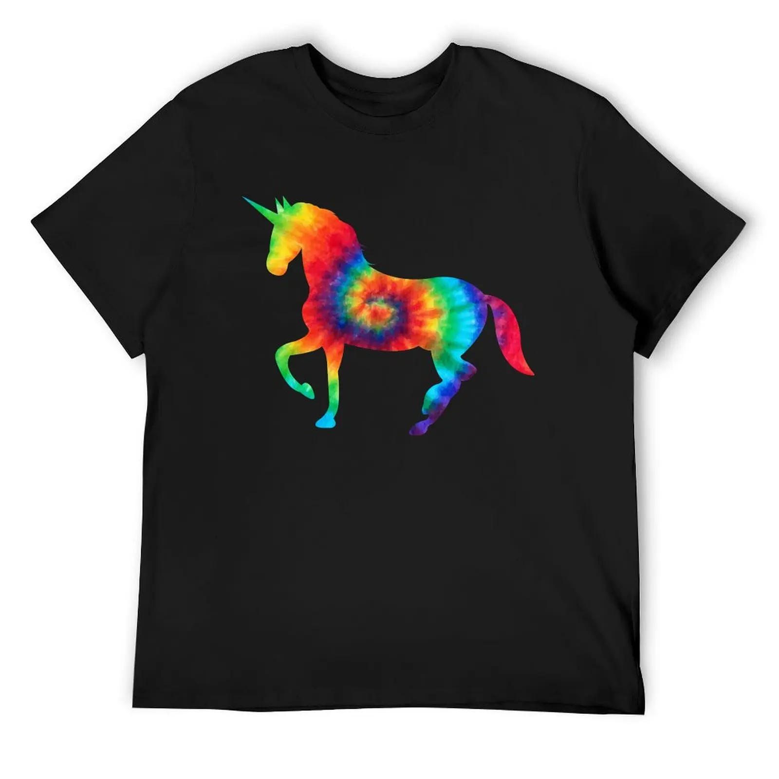 

Tie Dye UNICORN-футболка Horn Horse, футболка с рисунком, новое издание, роскошная одежда, мужская футболка labubu