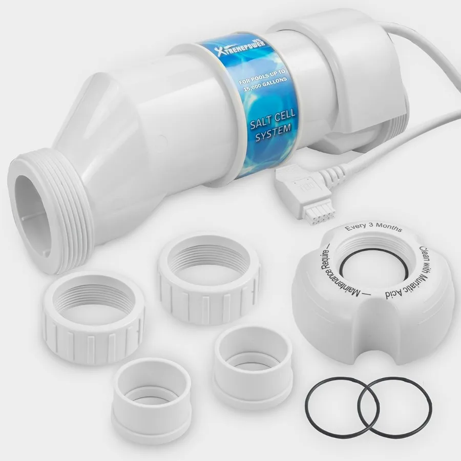 

Встраиваемая пластина для бассейна с солевыми ячейками для хлорации до 15000 галлонов, совместимая с датчиком температуры Hayward W3AQR3, прочная M