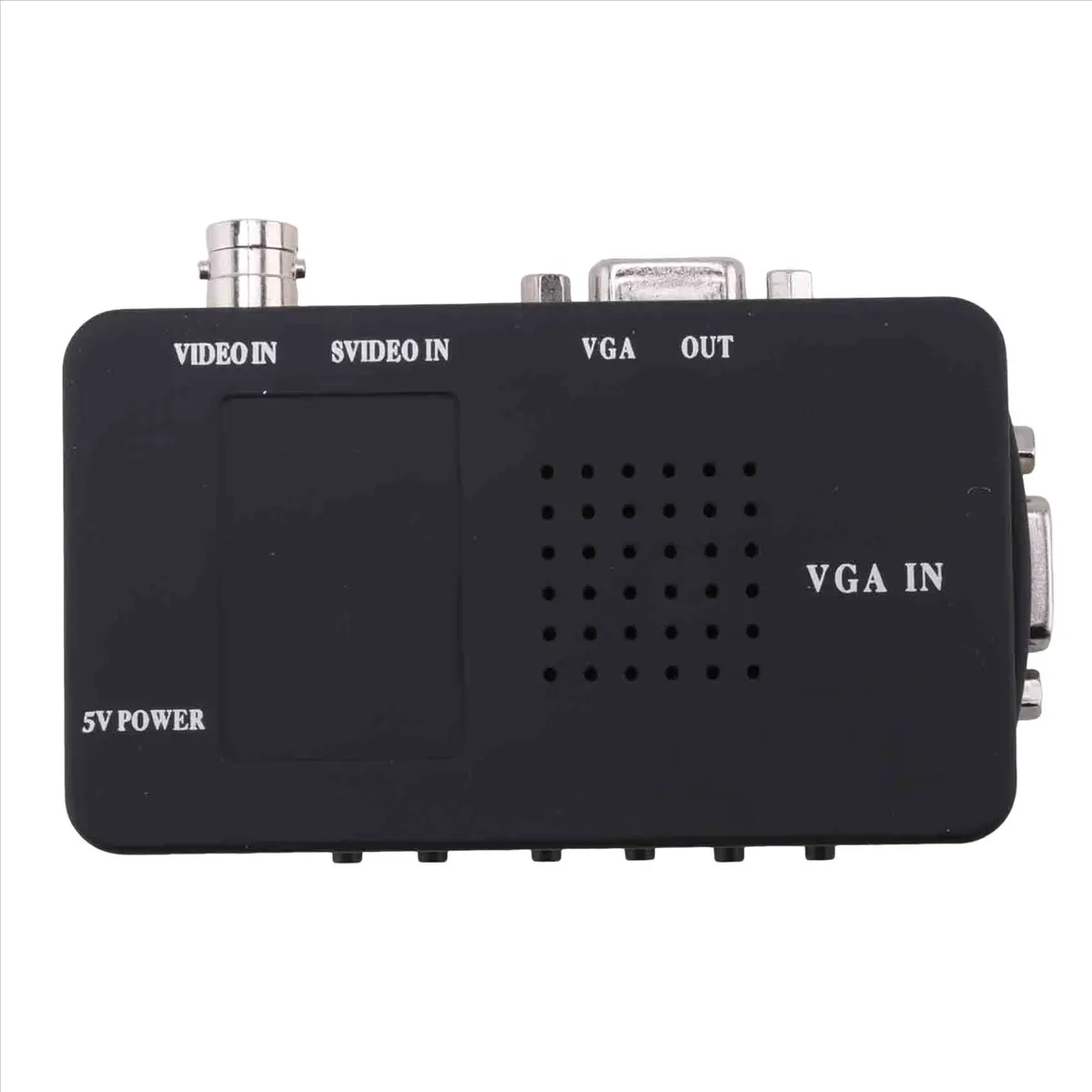 newT77 Svideo AV to VGA Converter Adapter Composite RCA AV CVBS in VGA Out 1080P for TV to PC Monitor HDTV