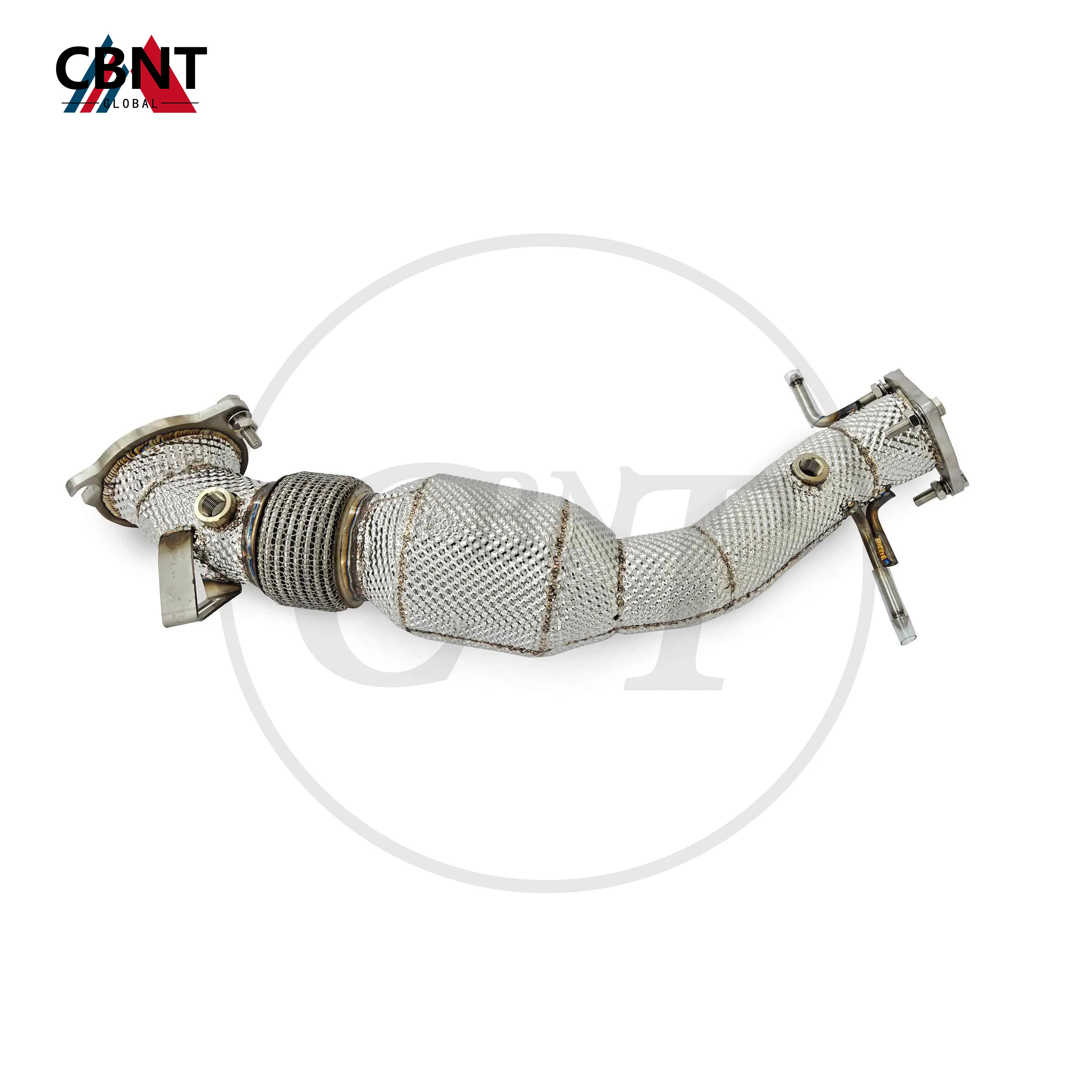 

CBNT for Land Rover Range Rover Evoque 2.0T 2016-2019 Cattde/Catless Downpipe with Heat Shield High Flow Exhaust-header Pipe