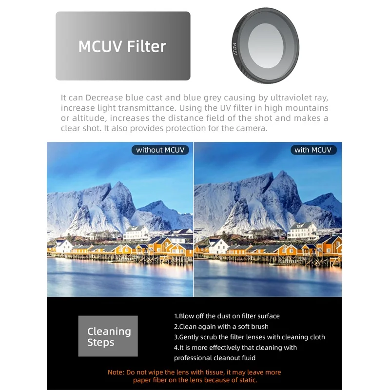 Zestawy filtrów MCUV/CPL/ND8/16/32/64 do Insta360 GO, ultra-optyczne szkło, aluminiowa rama, akcesoria do kamer sportowych, filtr obiektywu. — zdjęcie produktu 3