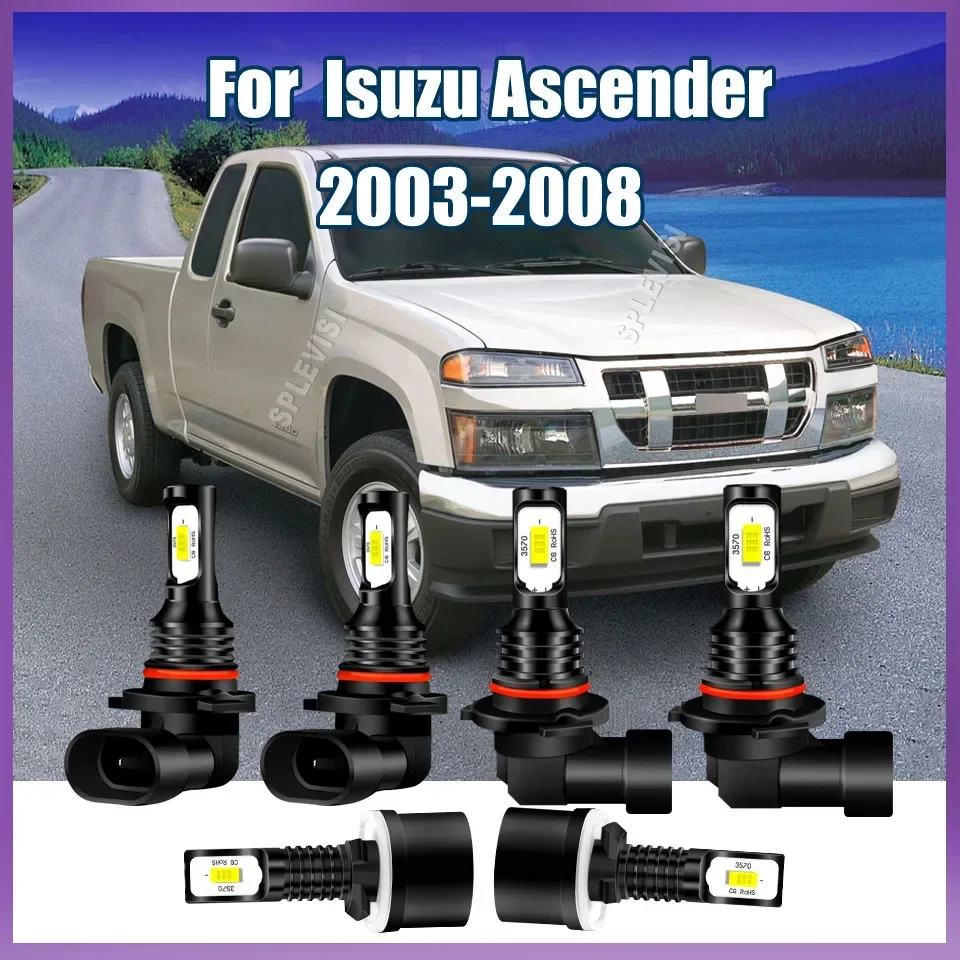 12v 24v CSP Chips Car Automotive Xenon White Headlight Foglight Set - Fanless For Isuzu Ascender 2003 2004 2005 2006 2007 2008