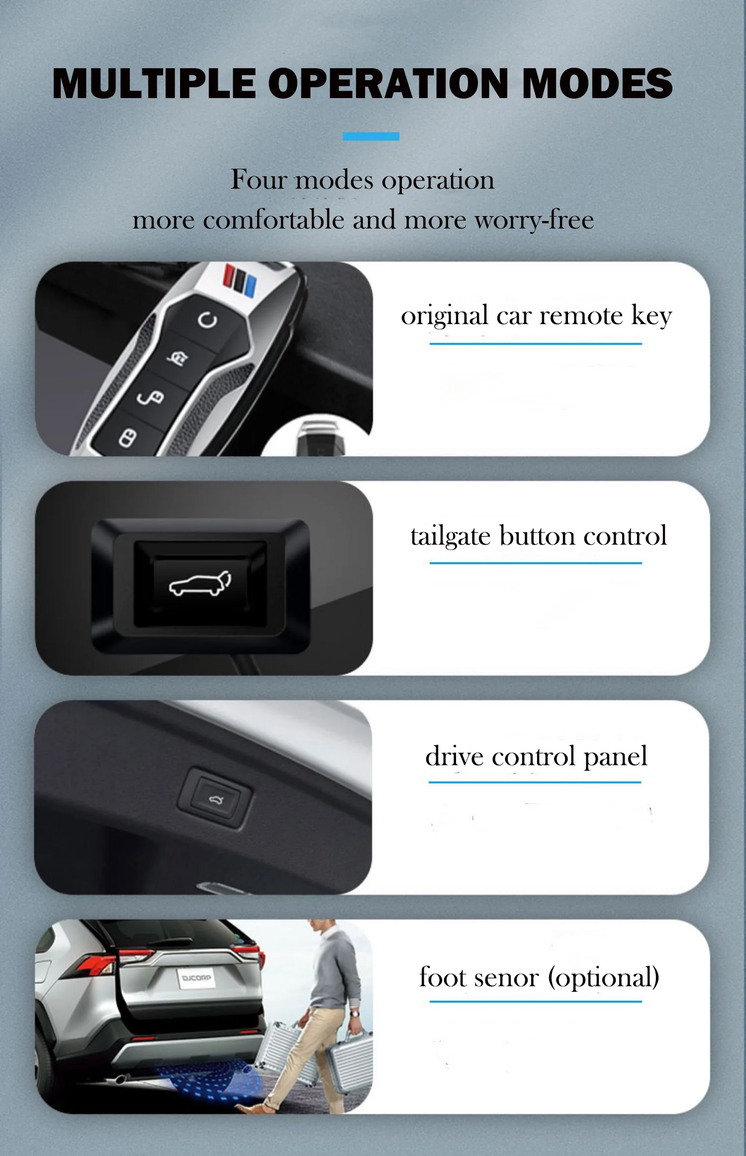 For Peugeot 5008 2020 Edition Electric Tailgate Modification Tail Box Intelligent Auto Auto Accessories