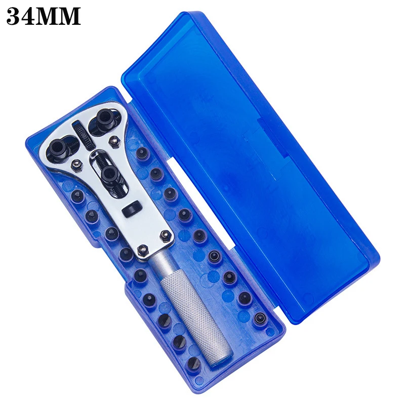 

Watch Repair Tool Kit Back Wrench Opener 2/3jaw Bottle Opener Portable Battery Replacement Watch Remover Sets