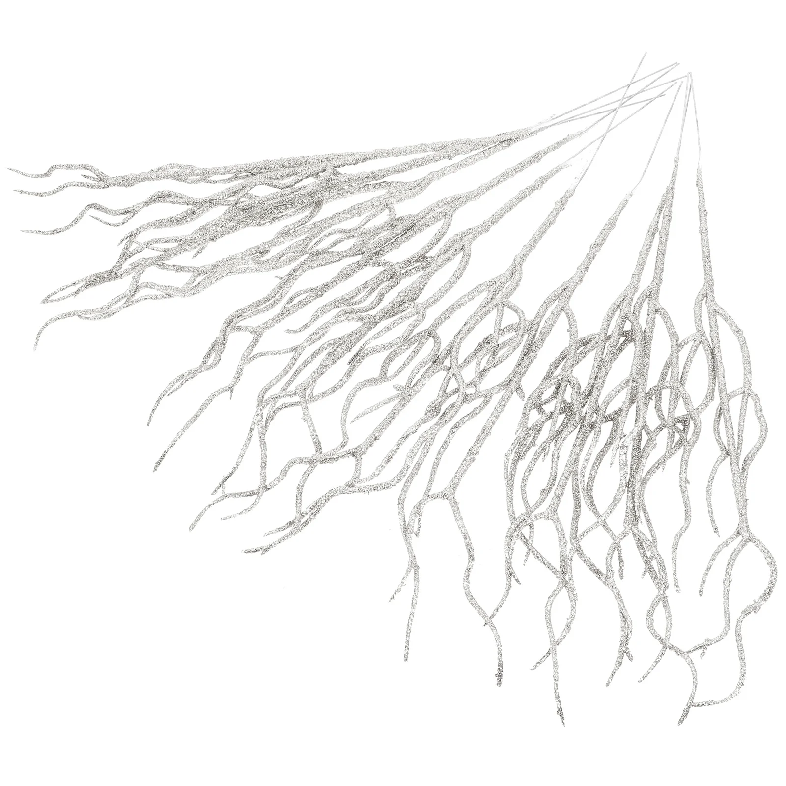 ใบไม้ประดับกลิตเตอร์คริสต์มาส 10 ชิ้น ใบไม้ประดิษฐ์น้ำหนักเบาสวยงามสำหรับตกแต่งงานปาร์ตี้ งานแต่งงาน และเทศกาลต่างๆ