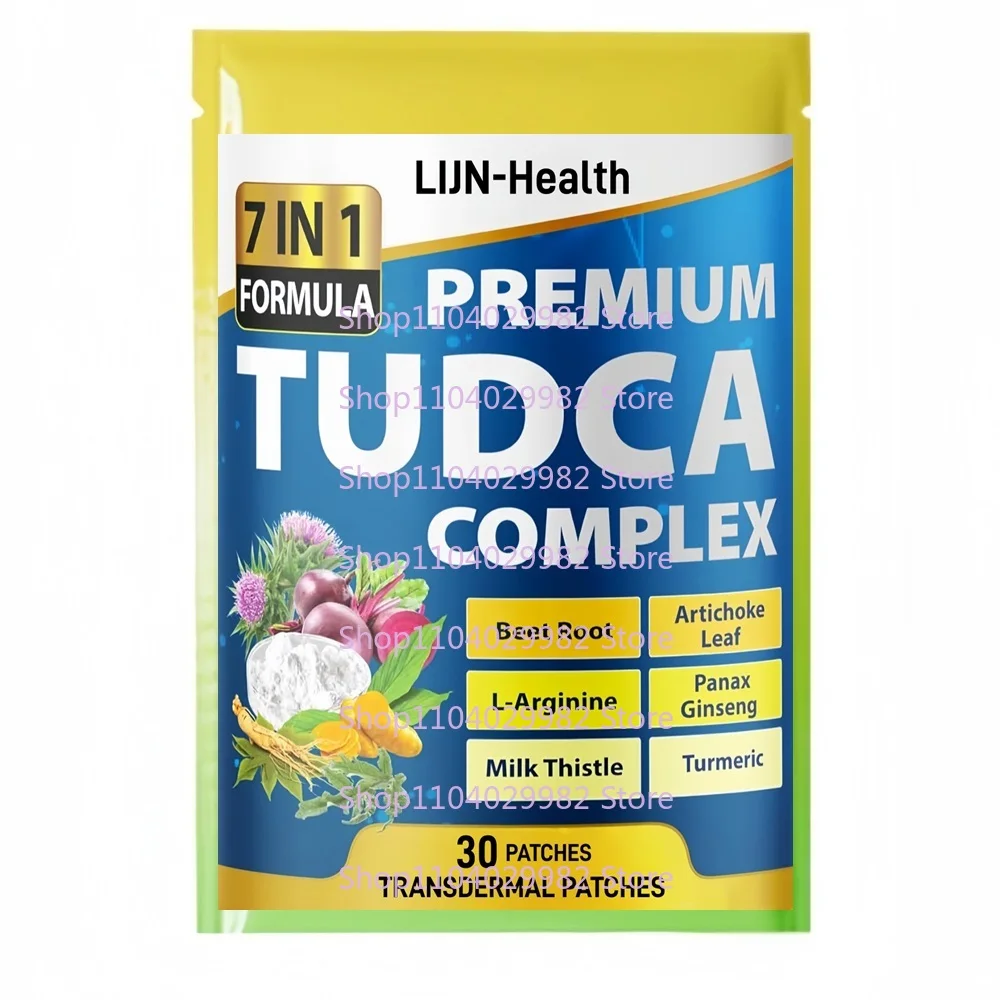 

30-пластыри Tauroursodeoxycholic Acid Transdermal Patches с корнем свекла, куркумой, растопой молока, поддержкой сотовой связи и ежедневными колодками