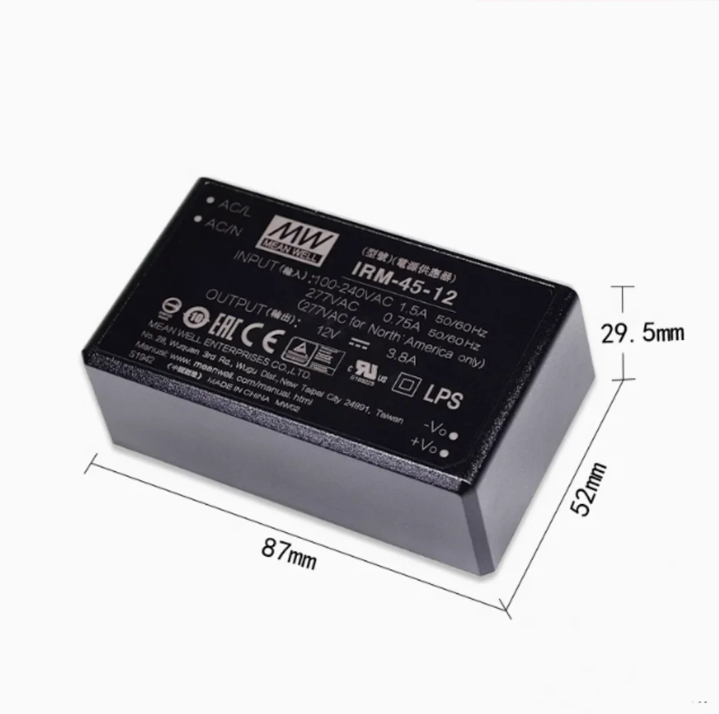 

2шт понижающий модуль постоянного тока IRM-45W-5V 12V 15V 24V 48V