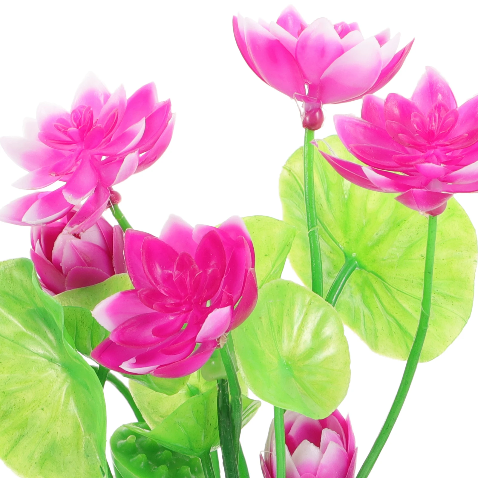 

Lotus Water and Grass Ornaments Fish Tank Accessory Decors Aquarium Decorations Fake Plastic Artificial Flowers