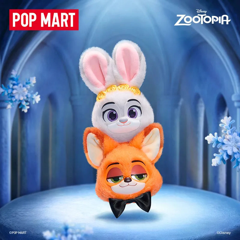 POP MART Disney Zootopia Ace Duo Series Plush Pendant Blind Box Original Toys Guess Bag Mystery Box Doll Anime Figure Ornament view 6