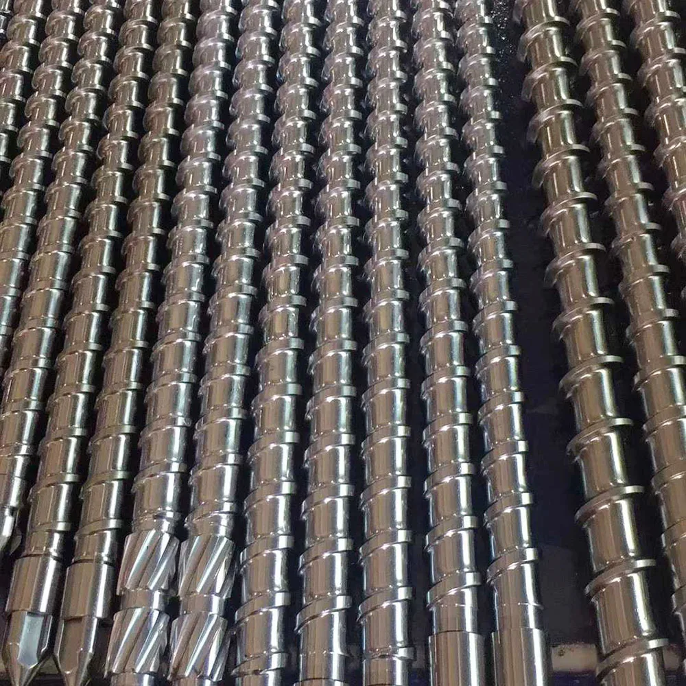 Custom Bimetallic Injection Screw for PA PC PBT Engineering Plastics High Wear‑Resistant Screw Shaft for Plastic Injection Mold