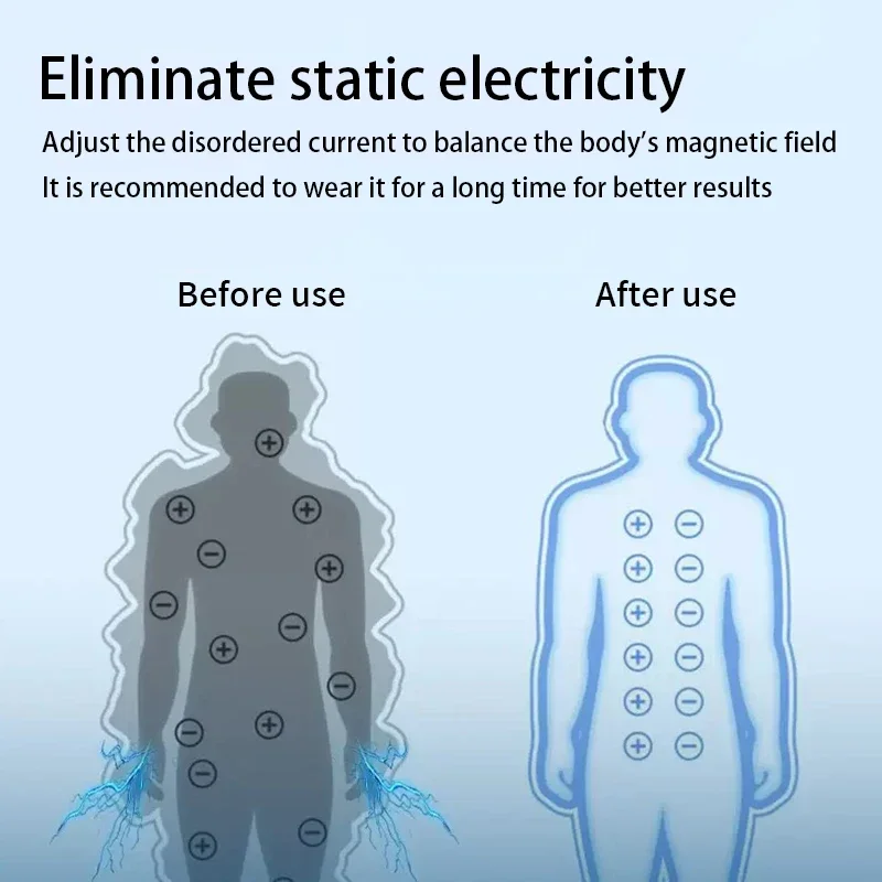 سوار سيليكون لاسلكي مضاد للكهرباء الساكنة مزيل ثابت للجسم بالكامل جسم محمول يزيل ثابت للبالغين والأطفال في الشتاء العالمي #5