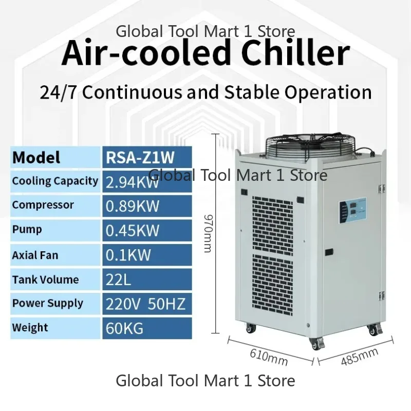 

Интегрированный водоохладитель 1HP с насосом и контроллером, высокоточный термостат, охлаждение