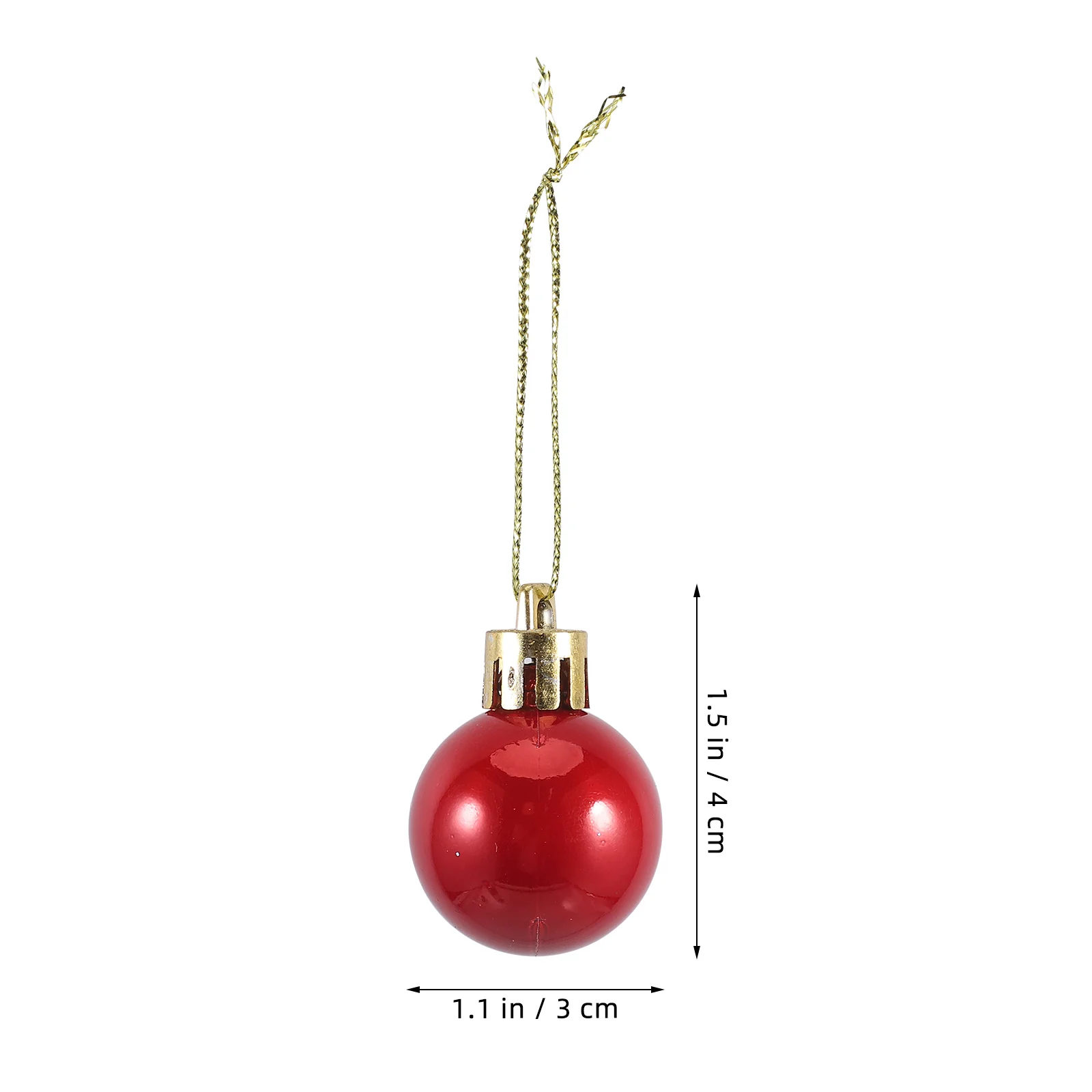 

24 Pcs Christmas Ball Ornaments Mini Baubles for Small Tree Hanging Pearl Plastic Decors