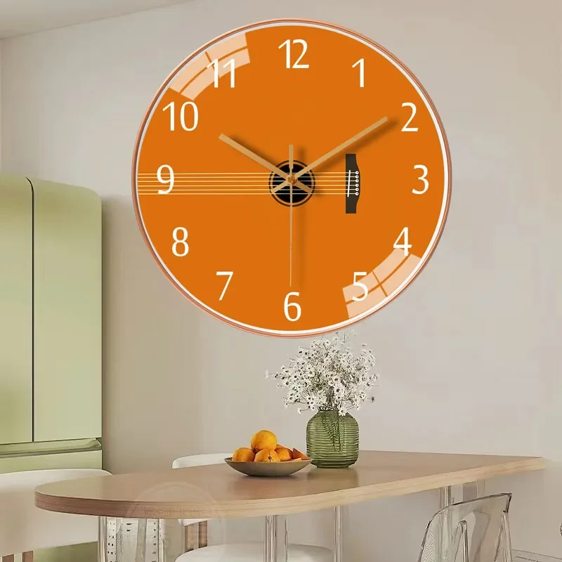 

8-дюймовые настенные часы в простом стиле для гостиной, домашнего декора, цифровые часы, декоративные часы в современном стиле