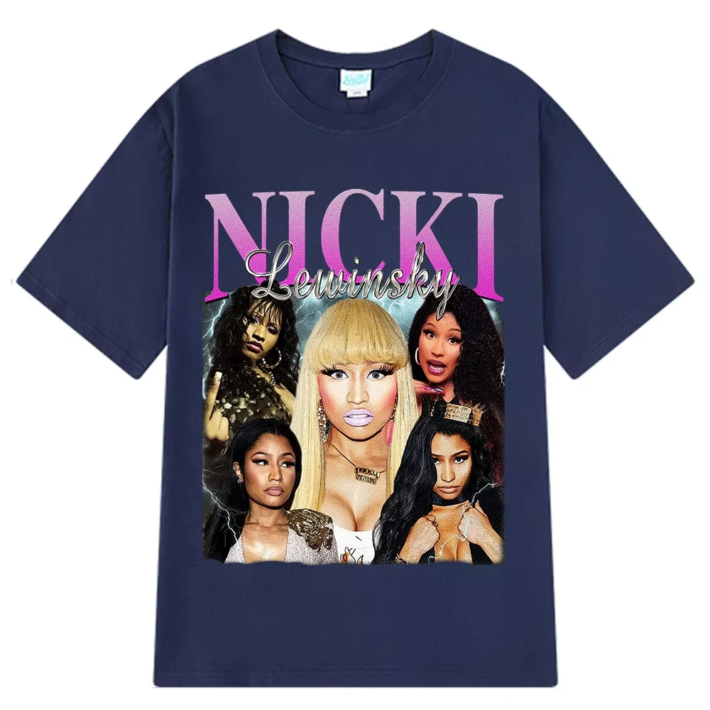 Nicki Lewinsky Graphic T Shirt Nicki Minaj Men Women's Fashion Hip Hop T-shirts Casual Cotton Harajuku Aesthetic Trendy T-shirt view 2