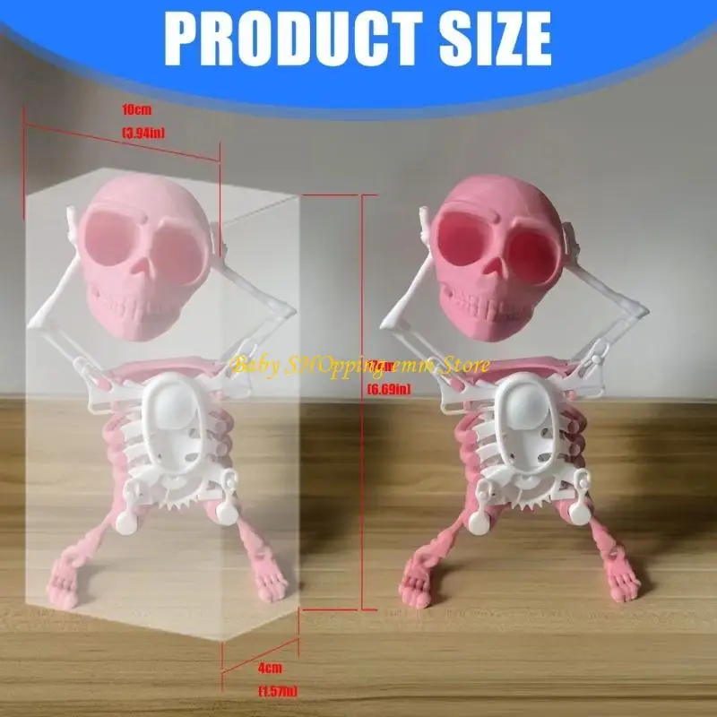 23GD Skeleton Dance Toy Spring Halloween For Stress Relief And Prank Fun