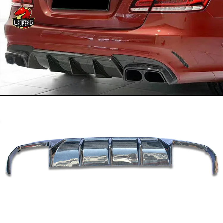 

Carbon Fiber Rear Diffuser for Mercedes-Benz E-Class W212 2014-2016 Bbas Style Car Rear Bumpers Diffuser