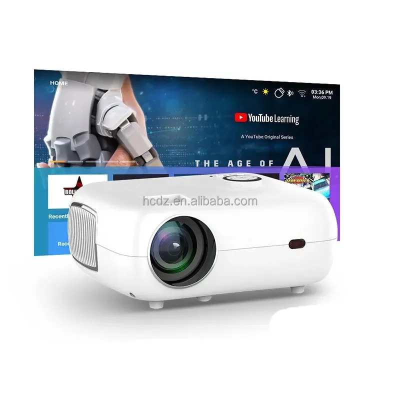 Newest 3100 Lumen Full HD 1080p Smart Mini Home Theater Projector With LED Lamp 4K Resolution Video Projector