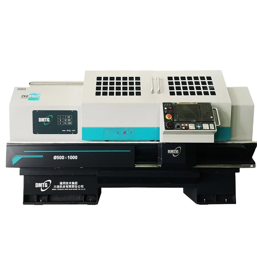 DMTG CK6150 Flat Bed Automatic Manual Dalian Lathe Hine Price For Metal Torno Cnc Control Fanuc