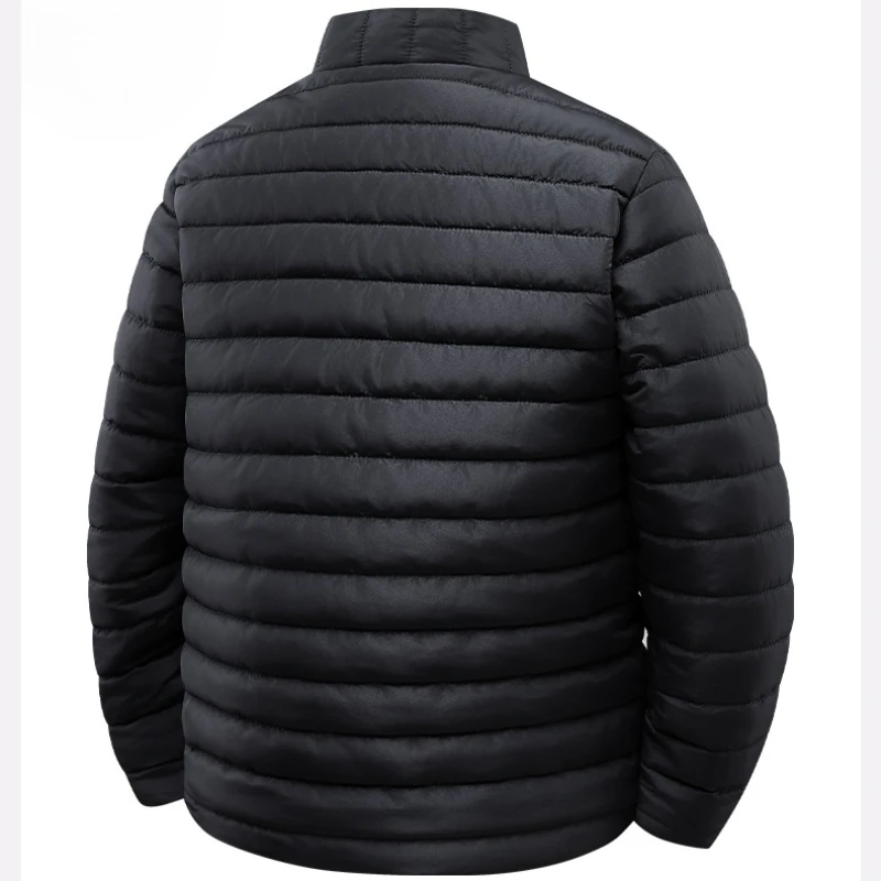 خفيفة الوزن القطن وسادة مبطنة الرجال الوقوف طوق سترات دافئة بلون اليومية تنوعا الشتاء الأعمال معطف غير رسمي الرجال 2025 #6