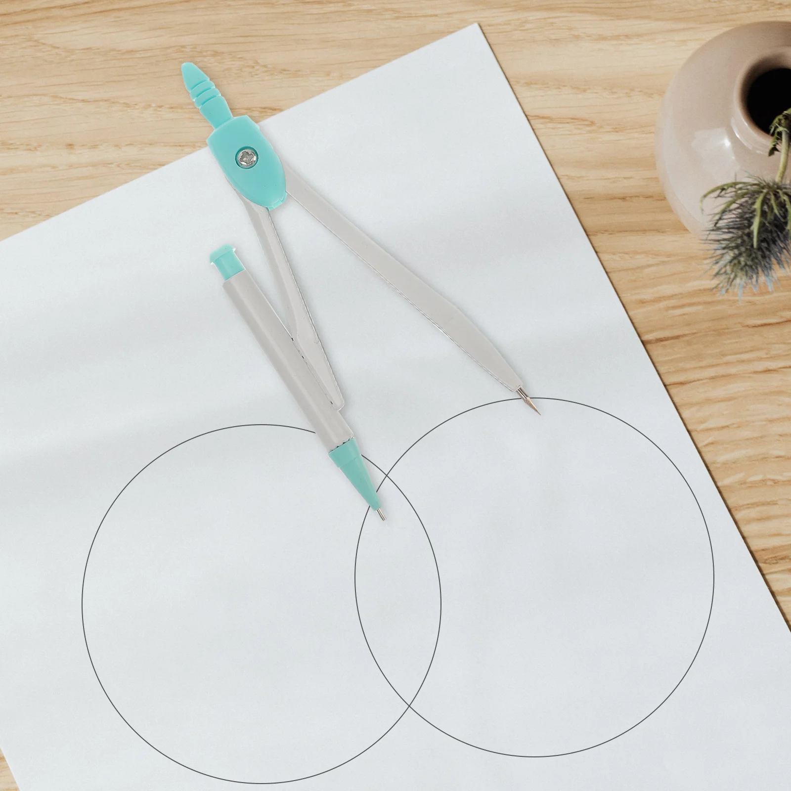 4 مجموعات من بوصلات الهندسة، أدوات مكتبية للطلاب، مستلزمات مدرسية، مواد عالية الجودة، لوحة ناعمة، محمولة خفيفة الوزن #4