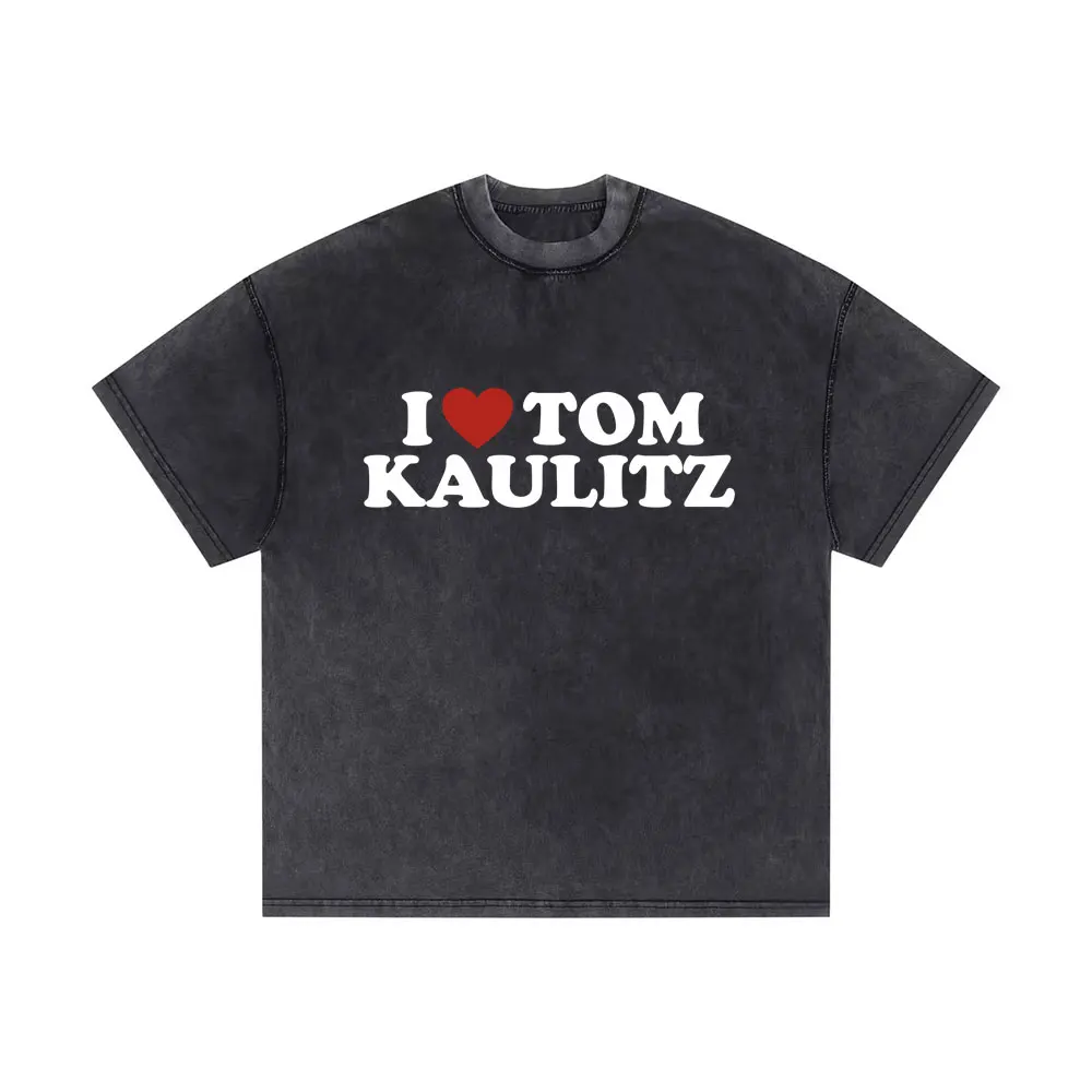 Washed Vintage German Rock Band Tokio Hotel T-shirts Tom Kaulitz Tshirt Men Women Gothic Oversized T Shirt Men's Cotton T Shirts