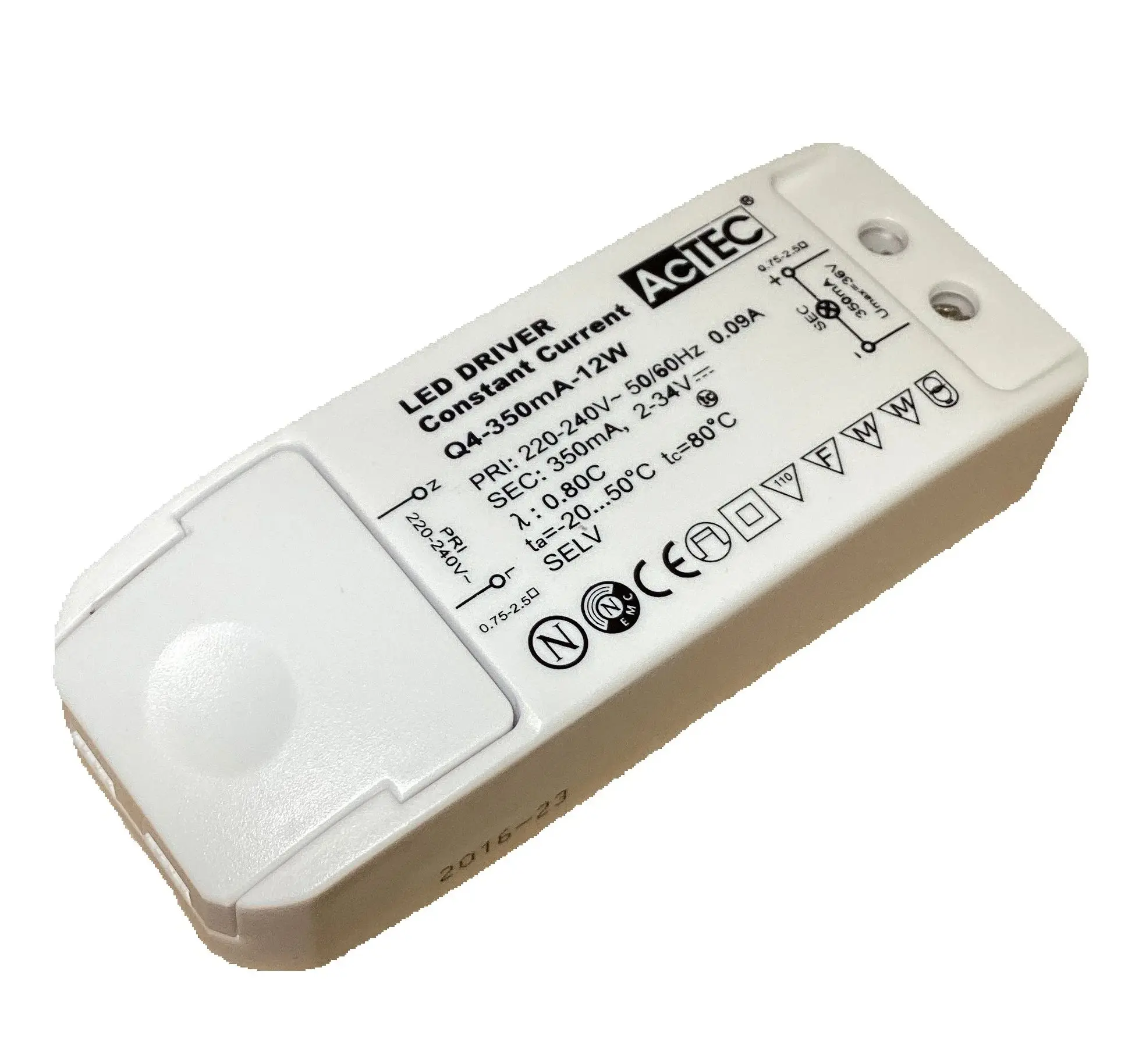 Independent Compact 12W Constant Current 260mA 350mA 500mA LED Driver Q4-260mA-12W Q4-350mA-12W Q4-500mA-12W