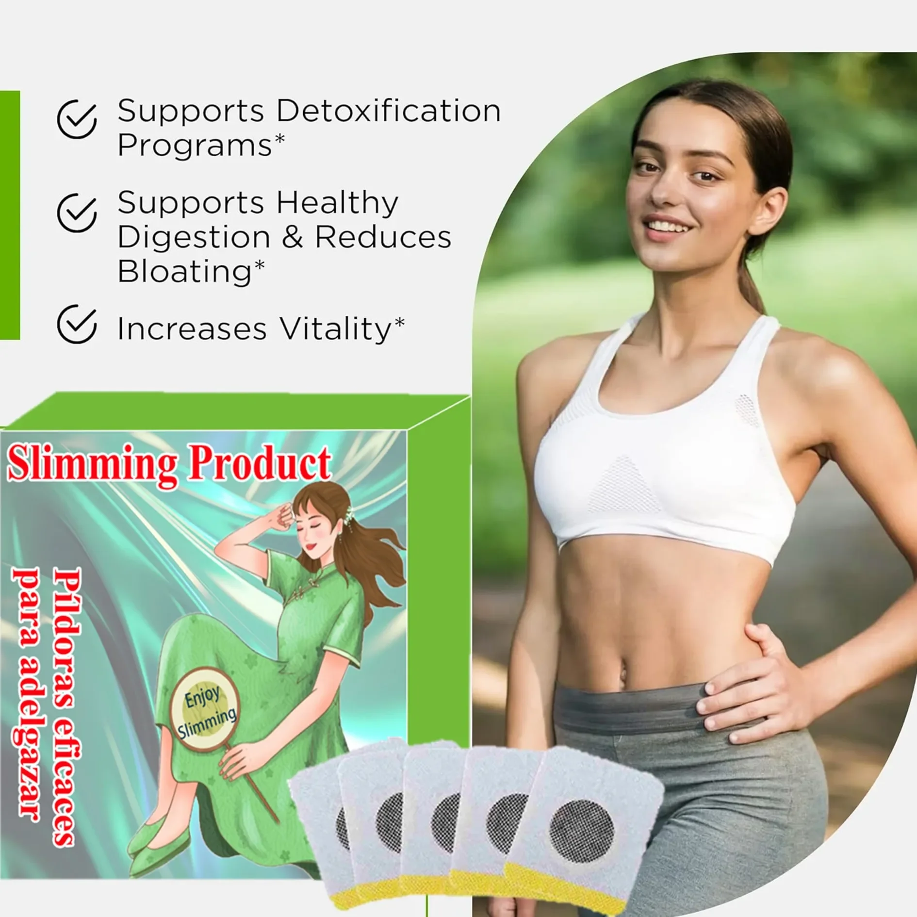 

Loss Weight Fast Slimming Products Body Belly Detox Navel Thigh Muscle Arm Slim