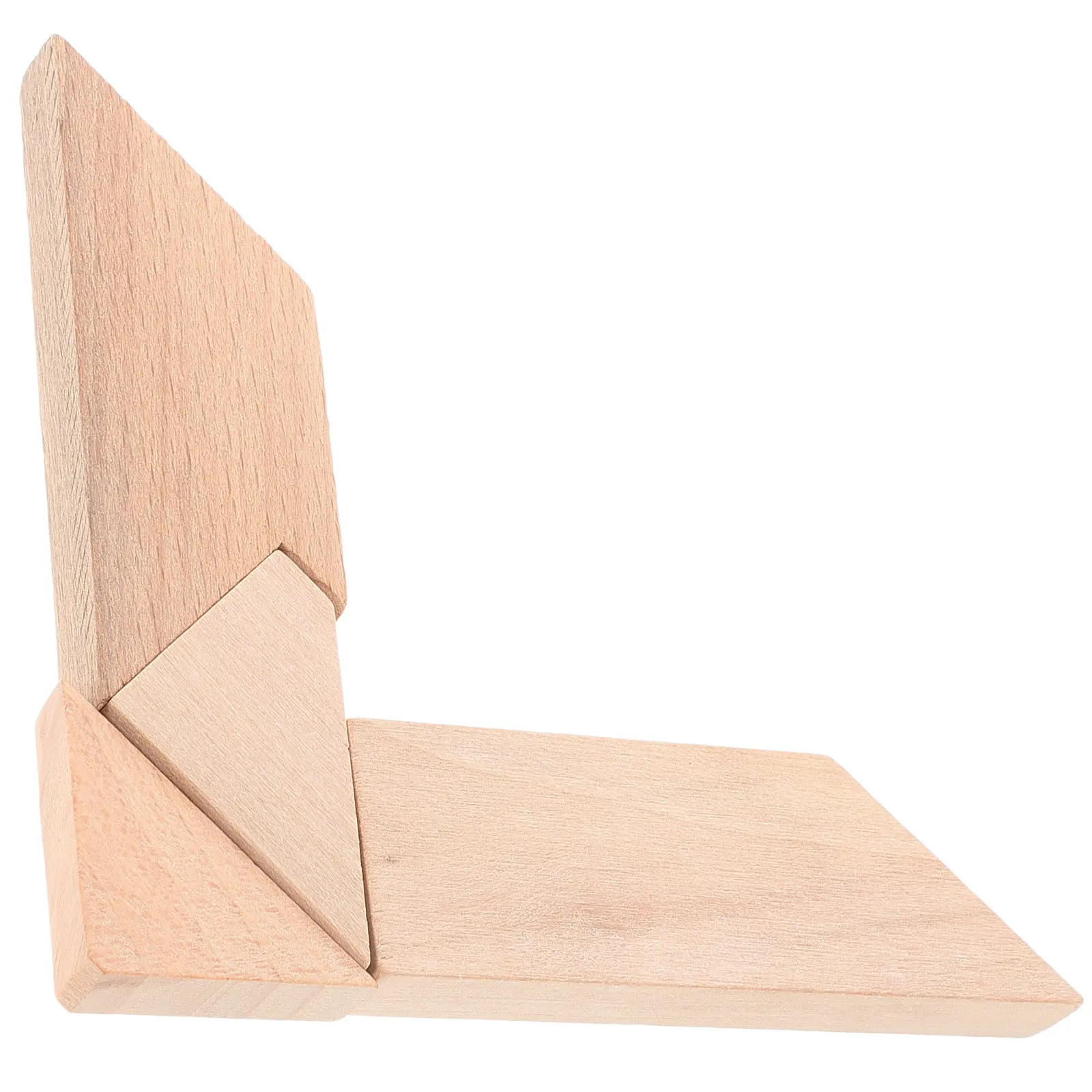 

4Pcs T Puzzle Wooden Beechwood Educational Brain Teaser Logical Cube Game Enhance Spatial Thinking Cognitive Development