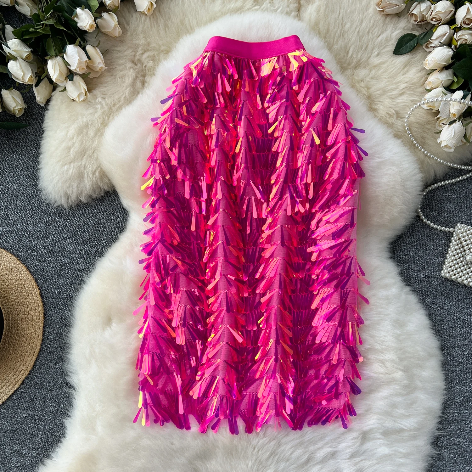 

bling bling skirts women bodycone sequined skirt