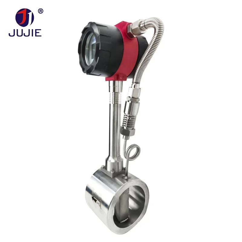 Sensore misuratore di portata Vortex Misuratore di gas intelligente Vapore Aria compressa Gas naturale Azoto Display digitale 4-20 mA RS485
