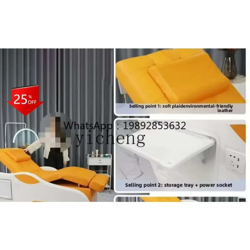 b28 luxury electric face wash beauty folding bed massage manicure eyelash beauty salon special multi-functional treatment bed