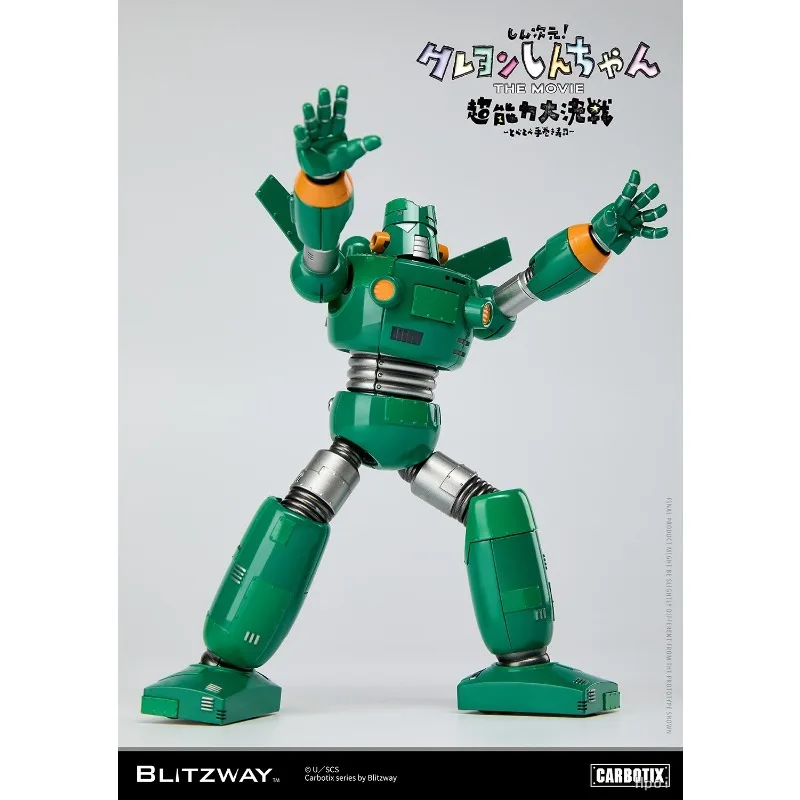 BLITZWAY Oryginalny CARBOTIX Crayon Shin-chan Seria Robot Stalowy Most Anime Figurka Akcji Model Zabawka Ruchoma Figurka Prezent dla Chłopców