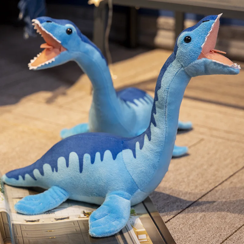 Jouets en peluche de simulation de légende pour enfants, poupées d'animaux en peluche, monstre Plesiosaurus, dinosaure, vie réelle, Mosasaur, Loch, Ness, cadeau pour garçons