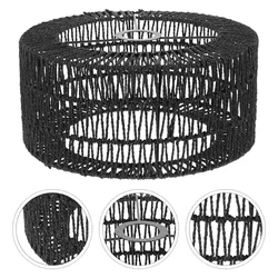 Wicker Lamp Shade Braided Straw Rope Lampshade Lanterns Ceiling Light Lighting Supply Wall Weaving Hanging Basket