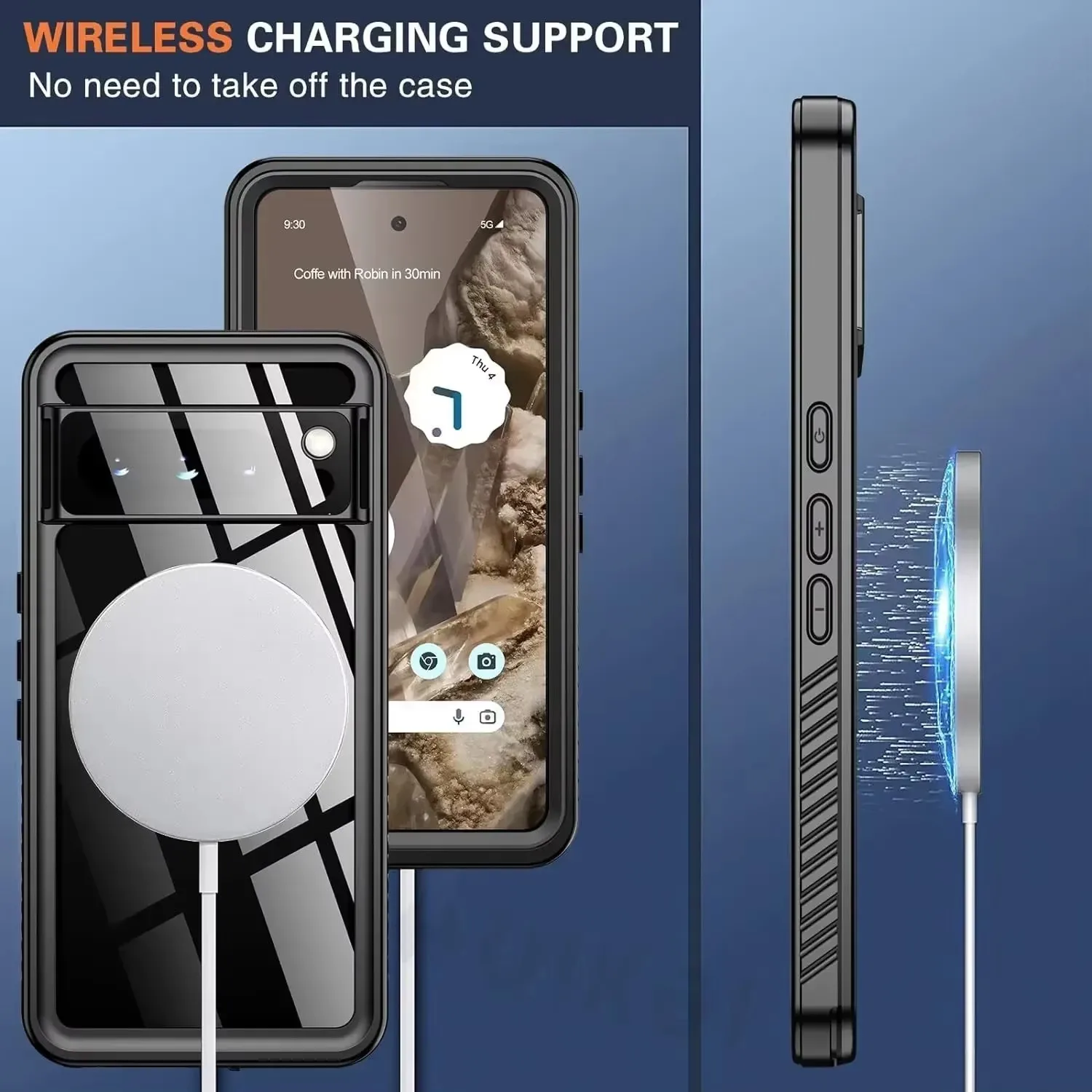 고급 충격 방지 갑옷 케이스 IP68 방수 케이스 Goolge Pixel 8 7 Pro Pixel 6a 7A 다이빙 수영 야외 스포츠 등산 커버