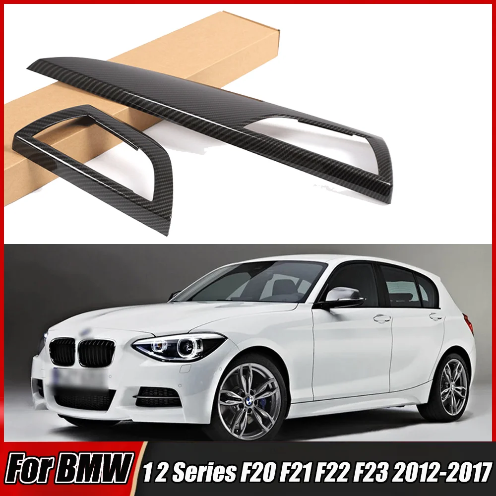 For BMW 1 2 Series F20 F21 F22 F23 2012-2017 2pcs Dashboard Panel copilot Side Air Outlet Vent Cover Trim Internal Decorate Kit