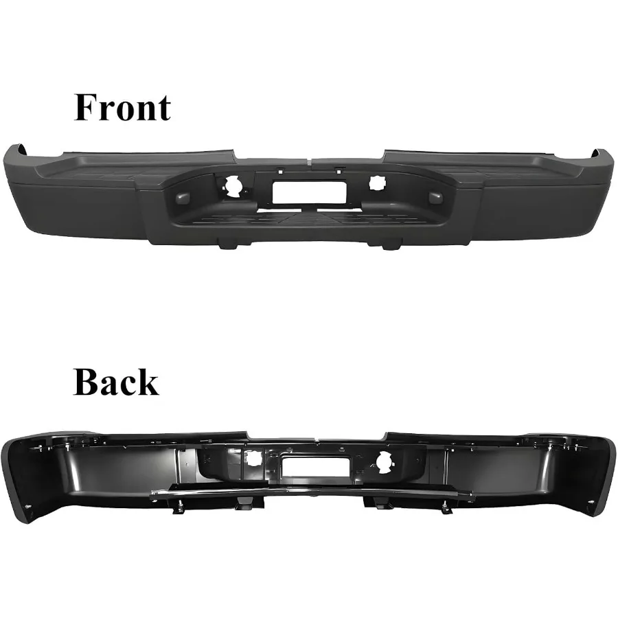 مجموعة المصد الخلفي باللون الأسود مصممة لتعزيز المتانة والوصول السهل في تطبيقات الشاحنات الثقيلة من عام 2007 إلى 2