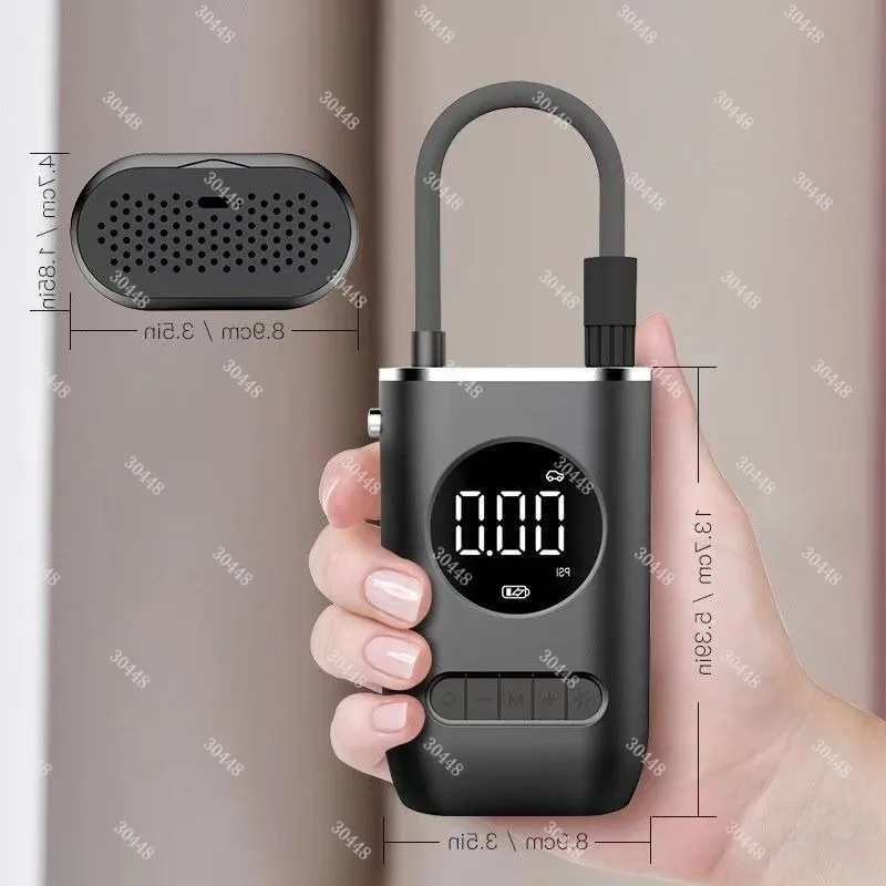 

New Mini Portable Car Air Pump Handheld Wireless Charging Digital Multi-Function Inflator