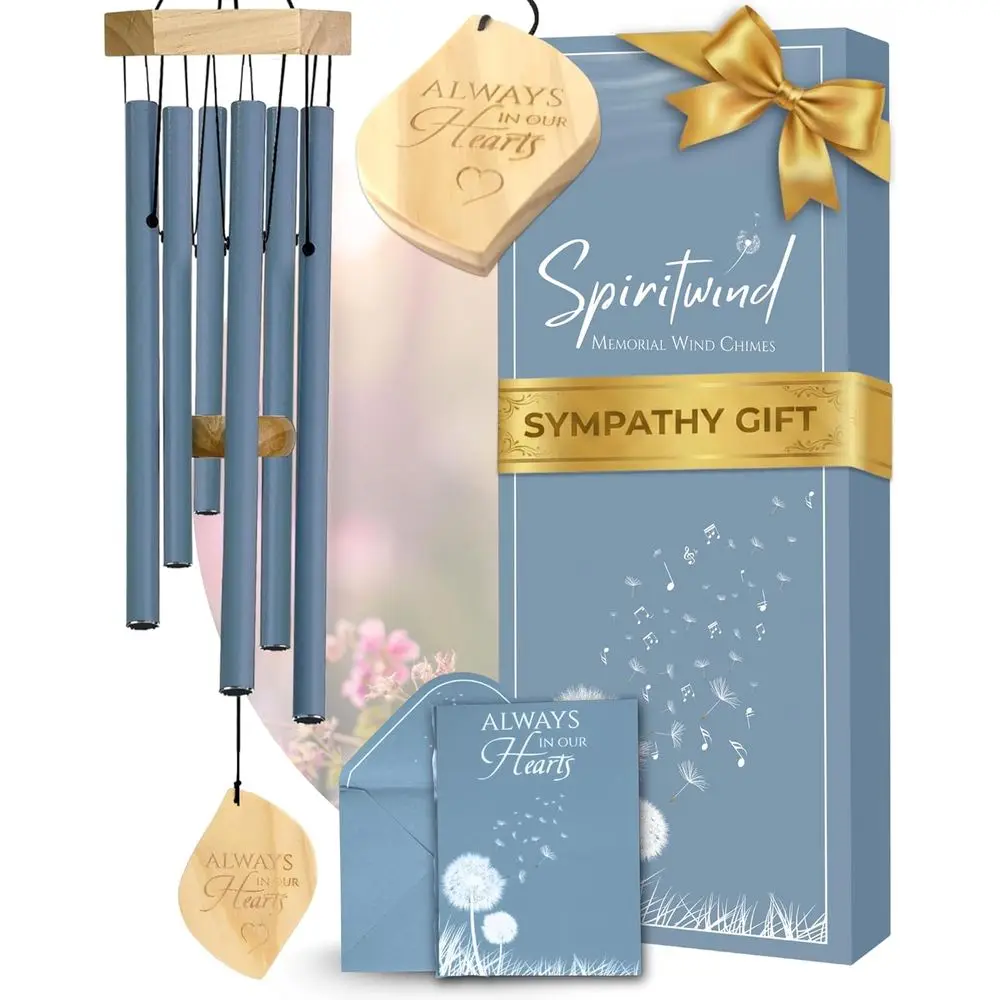 

Мемориальный ветряной колокольчик Ocean Blue 32 - спокойные звуки для почитания близкого человека